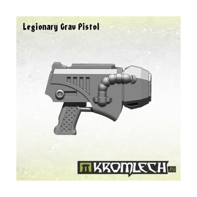 Legionary Gravity Pistols Kromlech unbemalt Rendervorschau Seitenansicht