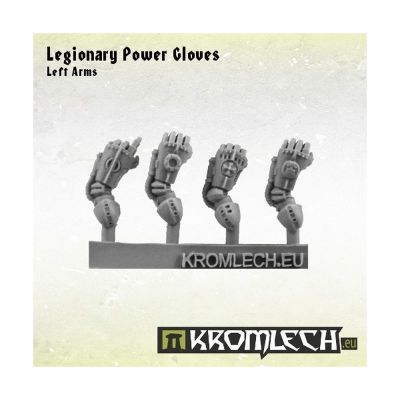 Legionary Power Gloves left Kromlech unbemalt Frontansicht