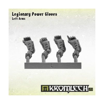 Legionary Power Gloves left Kromlech unbemalt R&uuml;ckansicht