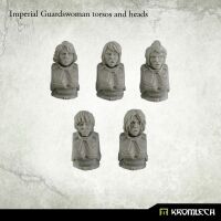 Imperial Guardswoman torsos and heads Kromlech unbemalt
