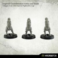 Imperial Guardswoman torsos and heads Kromlech unbemalt zusammenbaubeispiel