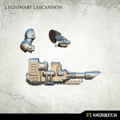 Legionary Lascannon Kromlech unbemalt Rendervorschau Einzelteile Seitenansicht