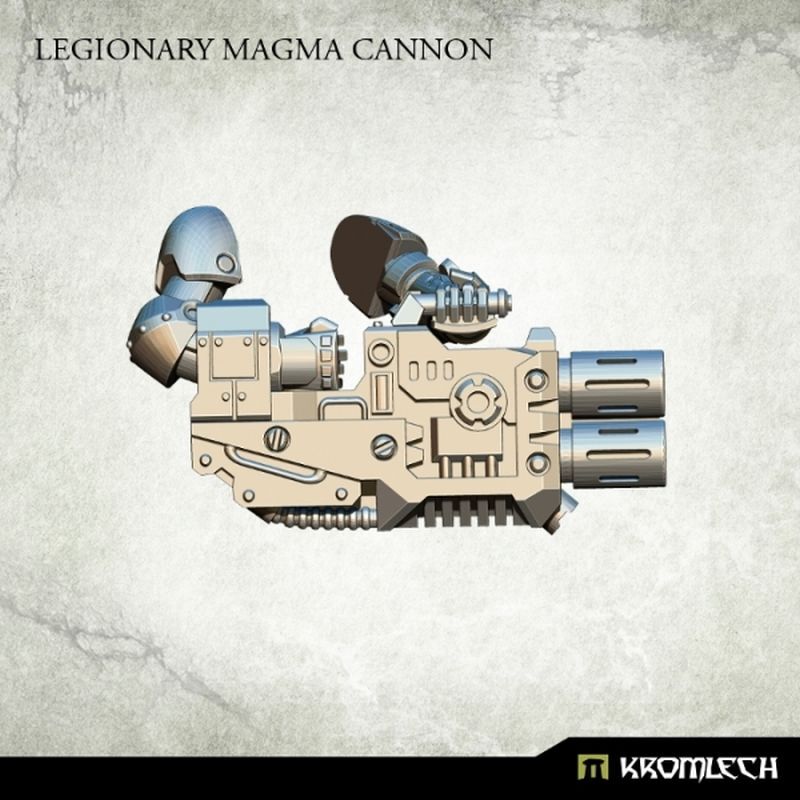 Legionary Magma Cannon Kromlech unbemalt Rendervorschau Seitenansicht