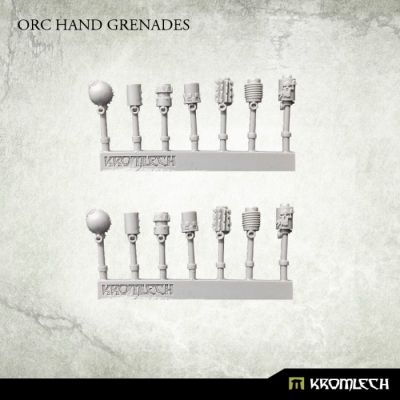 Orc Hand Grenades Kromlech unbemalt Setinhalt