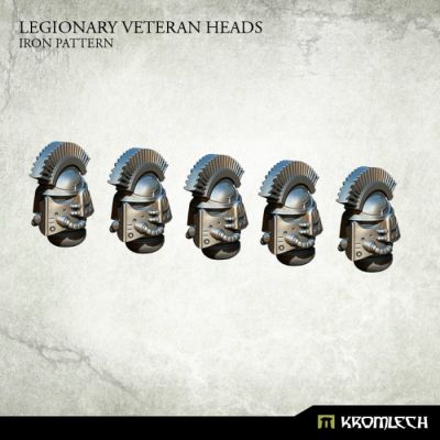 Legionary Veteran Heads: Iron Pattern Kromlech unbemalt...