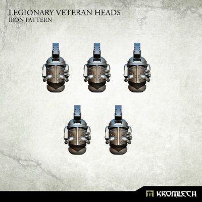 Legionary Veteran Heads: Iron PatternKromlech unbemalt Rendervorschau Frontansicht