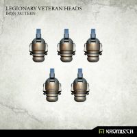 Legionary Veteran Heads: Iron Pattern Kromlech unbemalt Rendervorschau R&uuml;ckansicht