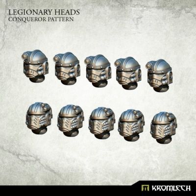 Legionary Heads: Conqueror Pattern Kromlech unbemalt Rendervorschau Seitenansicht