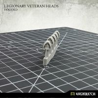 Legionary Veteran Heads: Hooded Kromlech unbemalt Frontansicht Setinhalt