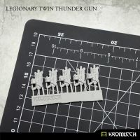 Legionary Twin Thunder Gun Kromlech unbemalt Seitenansicht Setinhalt