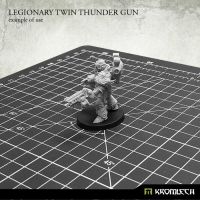 Legionary Twin Thunder Gun Kromlech unbemalt Zusammenbaubeispiel