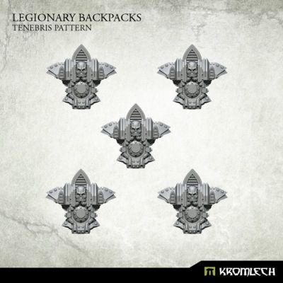 Legionary Backpacks: Tenebris Pattern Kromlech unbemalt Rendervorschau Frontansicht