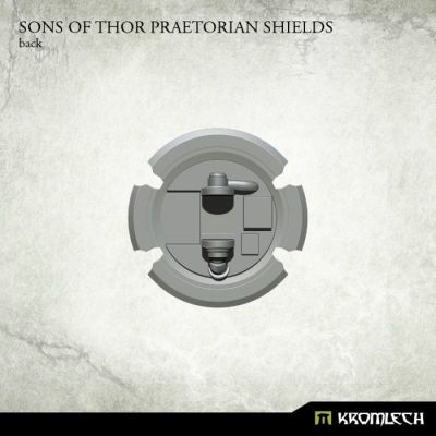 Sons of Thor Praetorian Shields Kromlech unbemalt Rendervorschau R&uuml;ckansicht