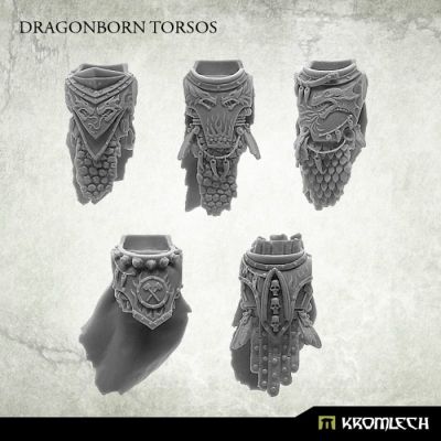 Dragonborn Torsos Kromlech unbemalt Frontansicht