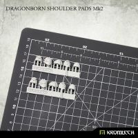 Dragonborn Shoulder Pads Mk2 Kromlech unbemalt Frontansicht Setinhalt
