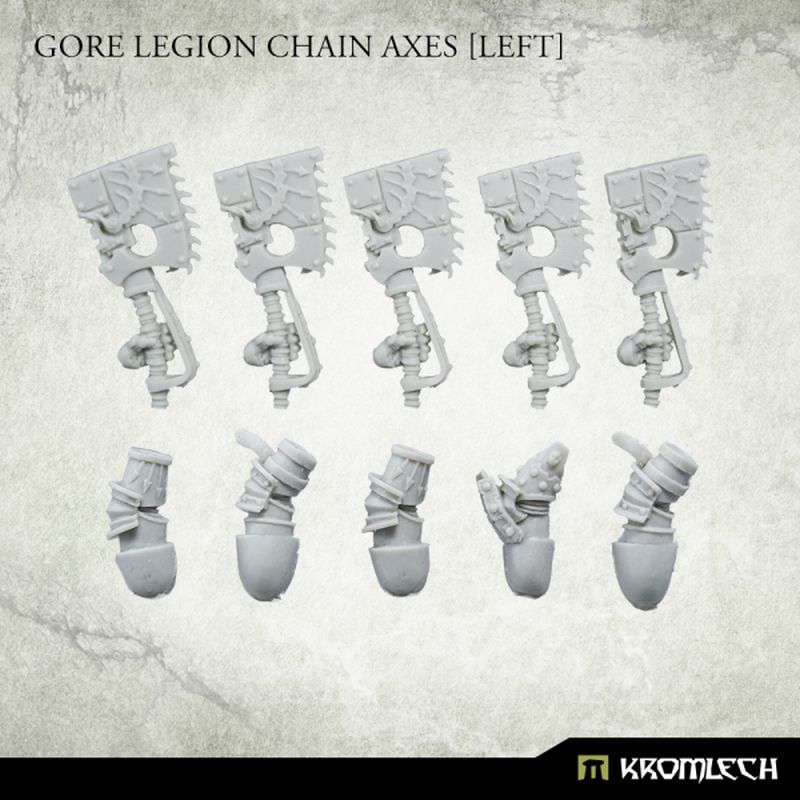 Gore Legion Chain Axes [left] Kromlech unbemalt Seitenansicht