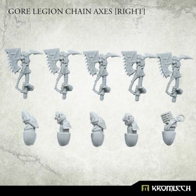 Gore Legion Chain Axes [right] Kromlech unbemalt...