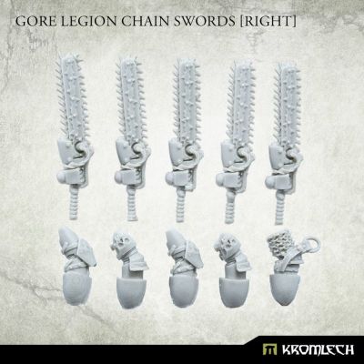 Gore Legion Chain Swords [right] Kromlech unbemalt...