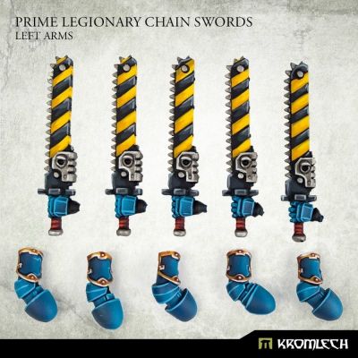 Prime Legionaries CCW Arms: Chain Swords [left] Kromlech bemalt