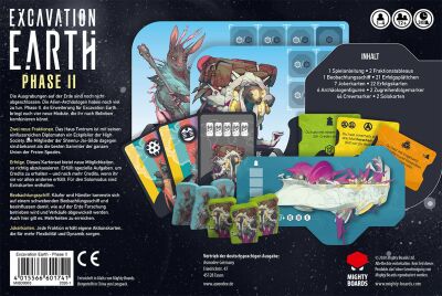 Excavation Earth Phase II Erweiterung deutsch r&uuml;ckseite back