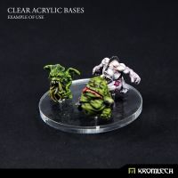 Clear Acrylic Bases: Round 25mm