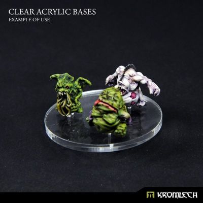Clear Acrylic Bases: Round 80mm