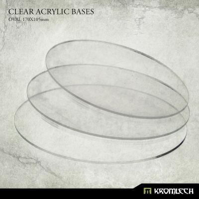 Clear Acrylic Bases: Oval 170x105mm