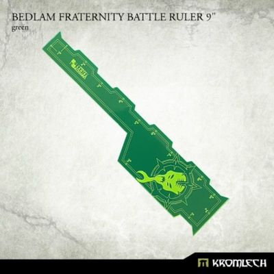 Bedlam Fraternity Battle Ruler 9” [green]