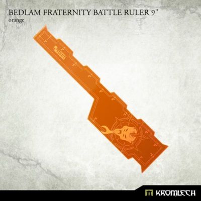 Bedlam Fraternity Battle Ruler 9” [orange]