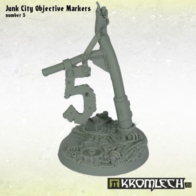 Junk City Objective Markers unbemalt nummer 5