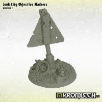 Junk City Objective Markers unbemalt nummer 1