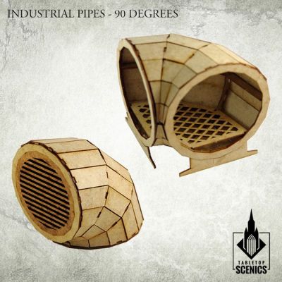 Industrial Pipe - 90 degrees