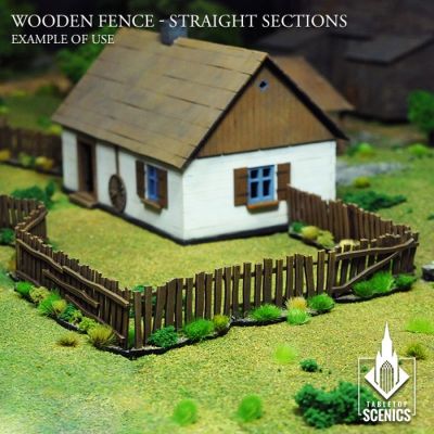 Wooden Fence - Straight Section