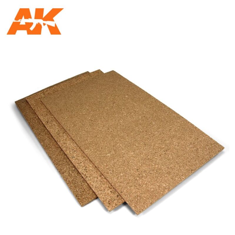 Cork Sheet - Coarse Grained - 200 X 300 X 3mm (2 Sheets)