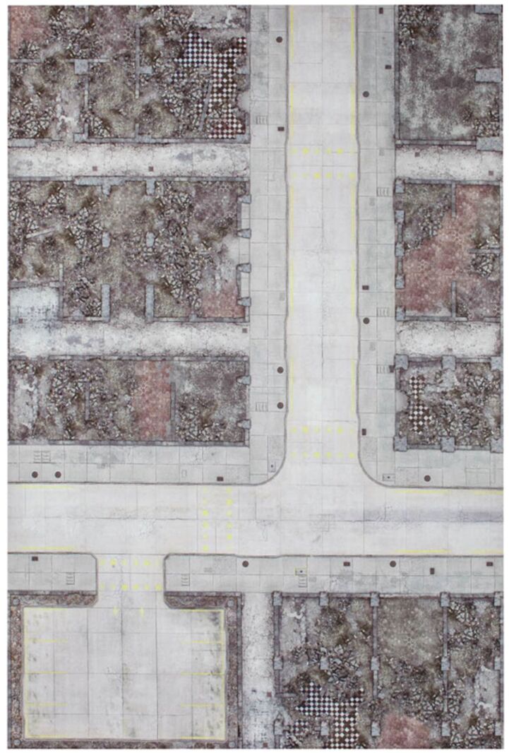 6'x4' G-mat: Urban Warzone mit Tragetasche
