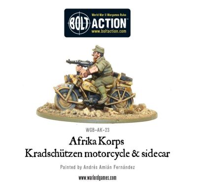 Afrika Korps Kradsch&uuml;tzen Motorcycle and Sidecar