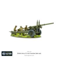 British Army 5.5 inch Howitzer (Late War) bemalt ansicht links
