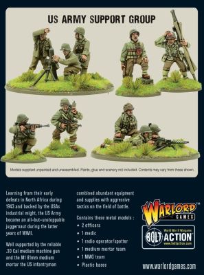 US Army Support Group Miniaturen vorne