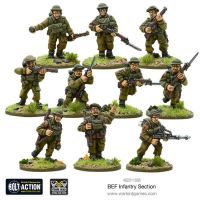 BEF Infantry Section Miniaturen vorne