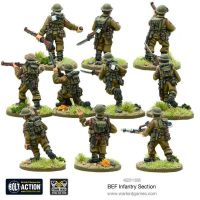 BEF Infantry Section Miniaturen hinten