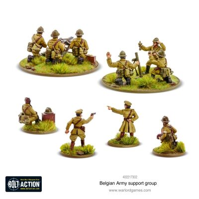 Belgian Army Support Group Miniaturen hinten