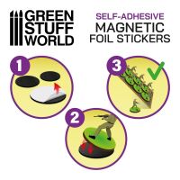Square Magnetic Sheet Self-adhesive - 25x25mm