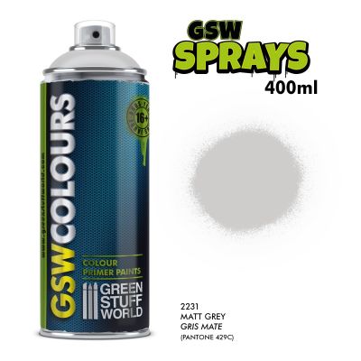 Spray Primer Colour Matt Grey (400ml)