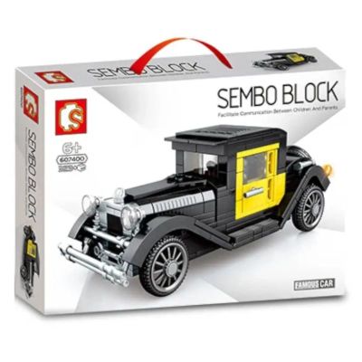 Sembo Oldtimer schwarz-gelb S-607400 Verpackung vorne
