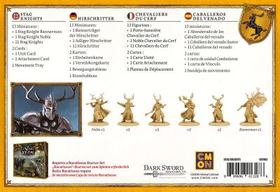 Hirschritter Baratheons r&uuml;ckseite details