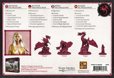 Mutter der Drachen Targaryen r&uuml;ckseite details
