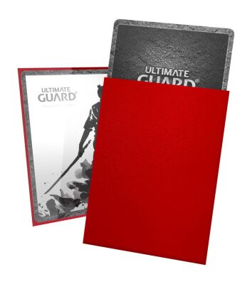 Ultimate Guard Katana Sleeves Standardgr&ouml;&szlig;e rot 100 verpackung r&uuml;ckseite