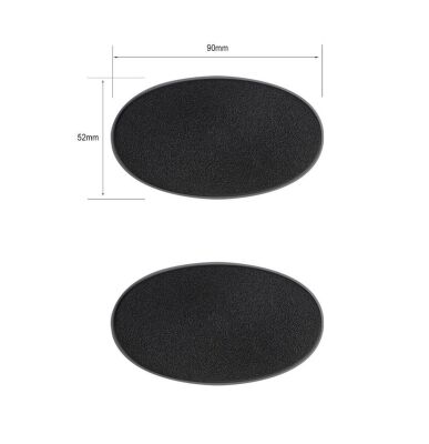 2x Citadel-Ovalbases (90 mm x 52 mm)