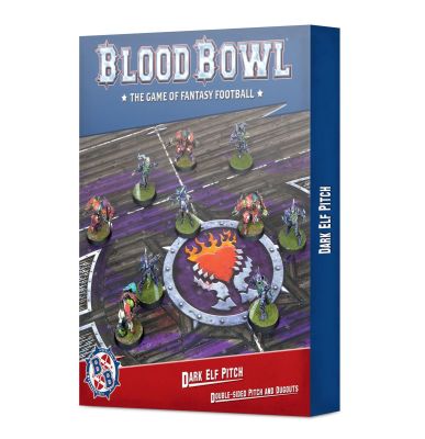 Blood Bowl: Dark Elf Spielfeld & Unterstände