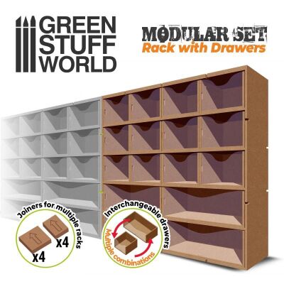 Vertical rack with Drawers